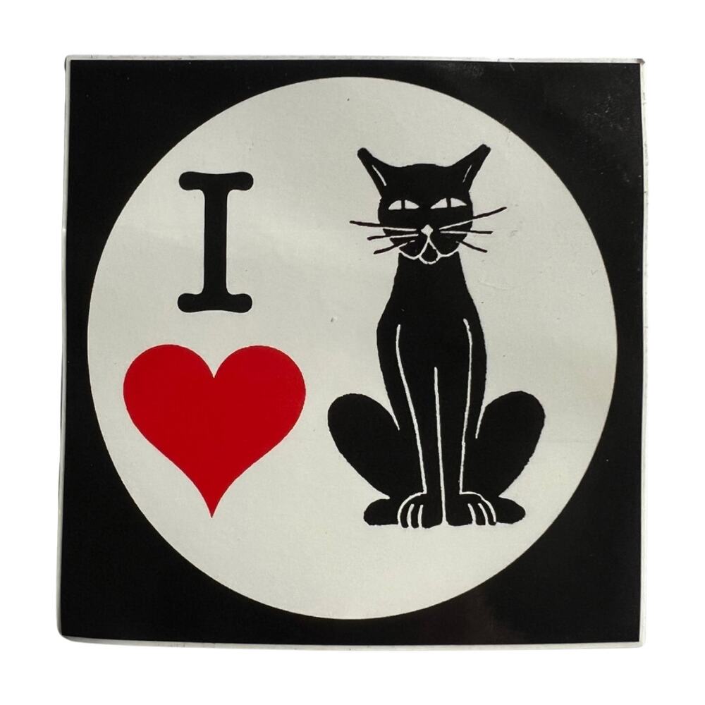 I Love Cat Sticker
